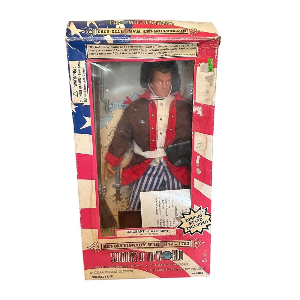 Soldiers of the World Revolutionary War Sergeant 6th Regiment 12" Figure 1997